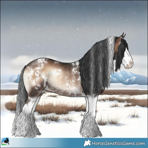 Horse Color:White Spotted Liver Red Onyx Splash Rabicano 