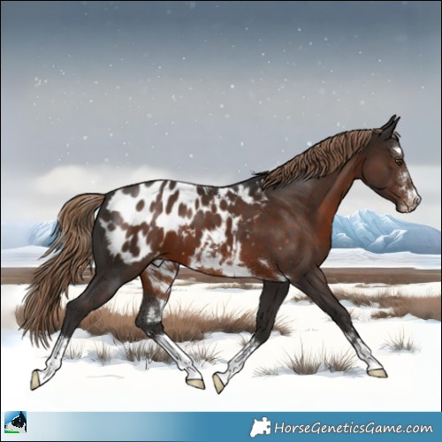 Horse Color:Liver Chestnut Near Leopard 