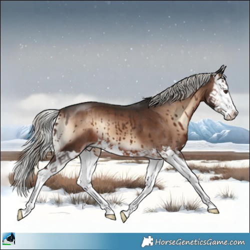 Horse Color:Liver Red Onyx Mushroom Splash 