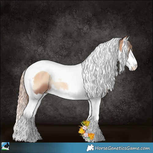 Horse Color:Red Onyx Pearl Splash Tobiano 