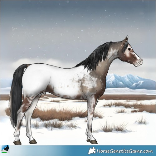 Horse Color:Blue Onyx Ice Appaloosa 