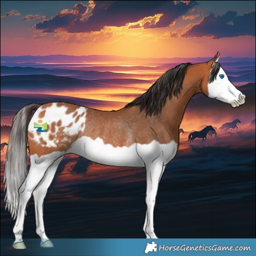 Horse Color:Bay Splash Appaloosa Rabicano 