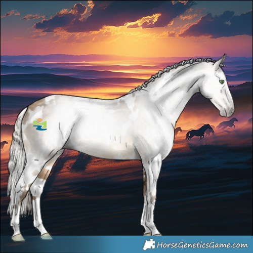 Horse Color:Gray White Spotted Silver Sable Cream Champagne 