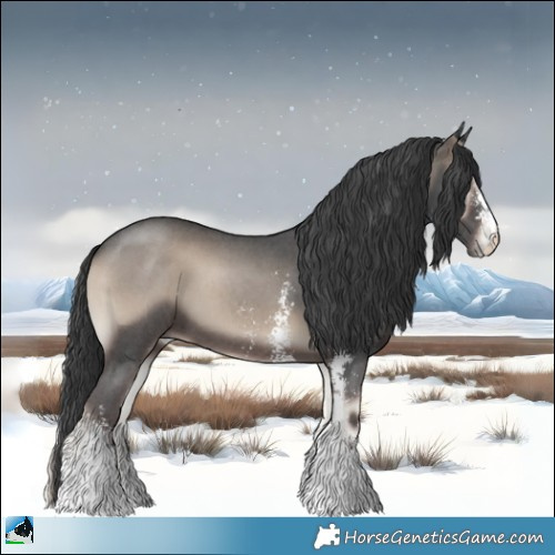 Horse Color:Blue Onyx Sabino 