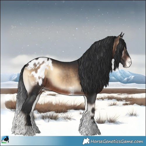 Horse Color:Brown Onyx Sabino Varnish 