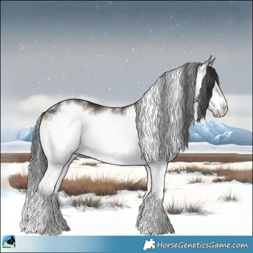 Horse Color:Brown Onyx Sabino Splash Frame 