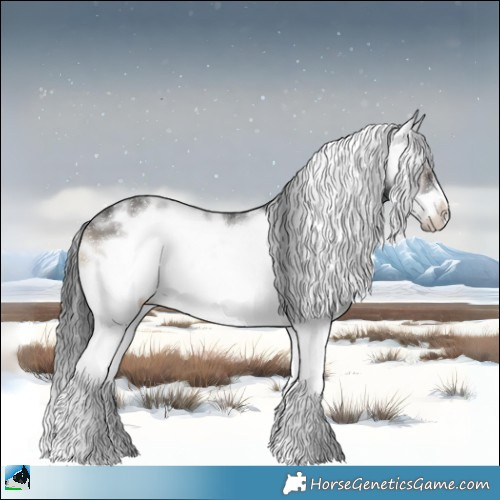 Horse Color:Blue Onyx Sabino Splash Frame 