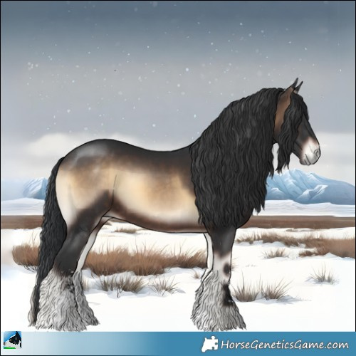 Horse Color:Brown Onyx Sabino Rabicano 