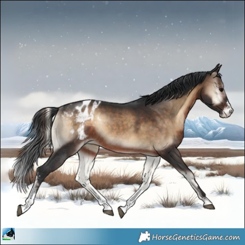 Horse Color:Brown Onyx Sabino Appaloosa Rabicano