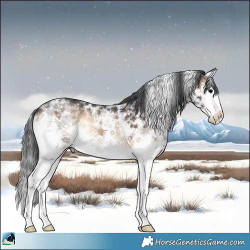 Horse Color:Brown Onyx Sabino Splash 