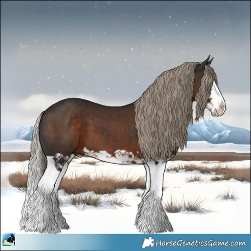 Horse Color:Liver Chestnut Mushroom Splash 