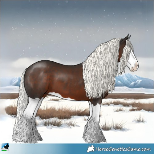 Horse Color:Liver Chestnut Mushroom Splash 