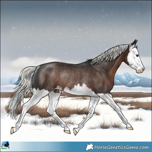 Horse Color:Liver Chestnut Mushroom Splash Rabicano 