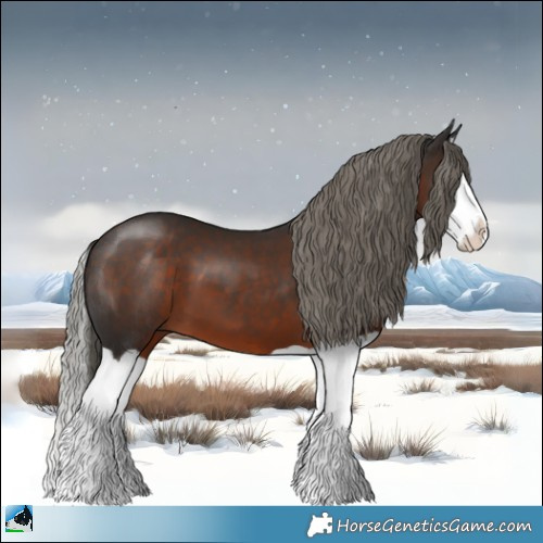Horse Color:Liver Chestnut Mushroom Splash 