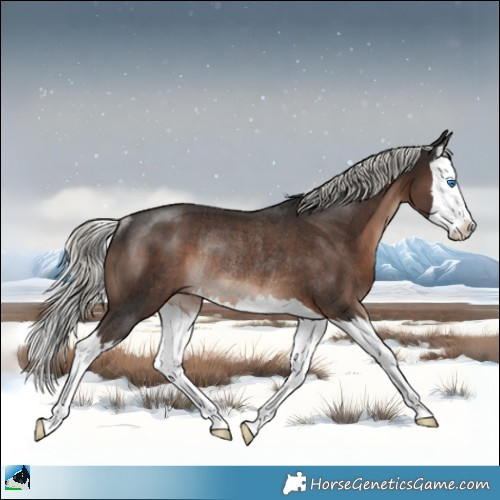 Horse Color:Liver Chestnut Mushroom Splash Rabicano 