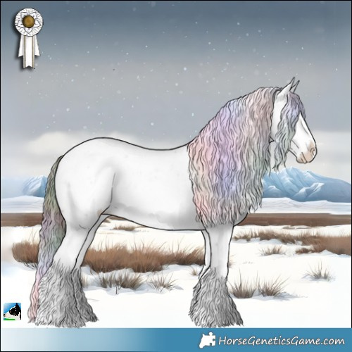 Horse Color:Nacre Chocolate Brown Sabino Rabicano 