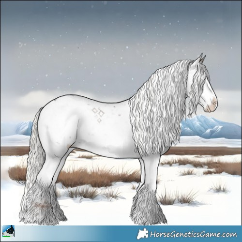 Horse Color:Liver Red Dun Ice Mushroom Sabino Rabicano Brindle 