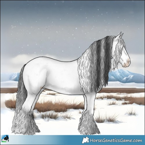 Horse Color:Brown Ice Dun Mushroom Sabino Rabicano 