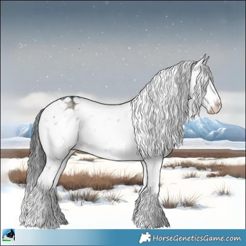 Horse Color:Grullo Ice Onyx Mushroom Sabino 