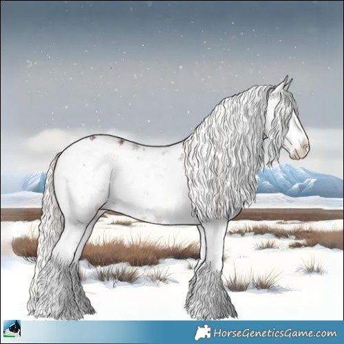 Horse Color:Liver Red Dun Ice Onyx Mushroom Sabino Rabicano 