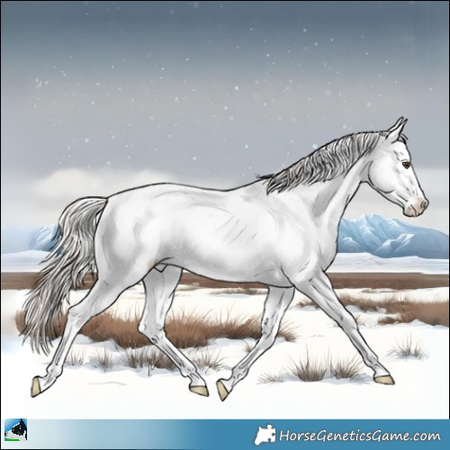Horse Color:Liver Red Dun Ice Pearl Onyx Mushroom Sabino Splash Brindle 