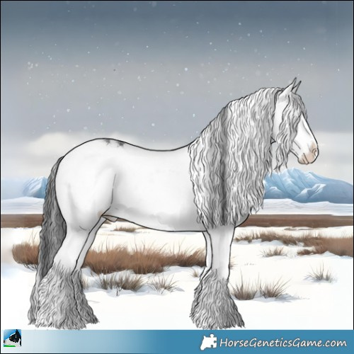 Horse Color:Brown Ice Dun Mushroom Sabino Rabicano 