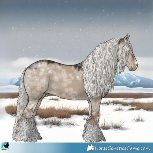 Horse Color:Liver Red Dun Ice Mushroom Sabino 