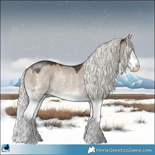 Horse Color:Liver Red Dun Mushroom Sabino Splash Rabicano 