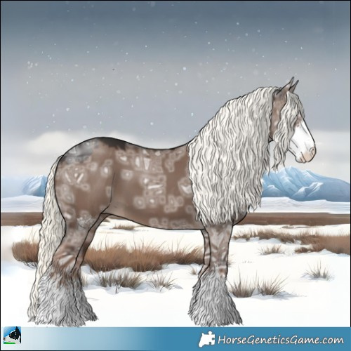 Horse Color:Liver Red Dun Ice Mushroom Sabino 