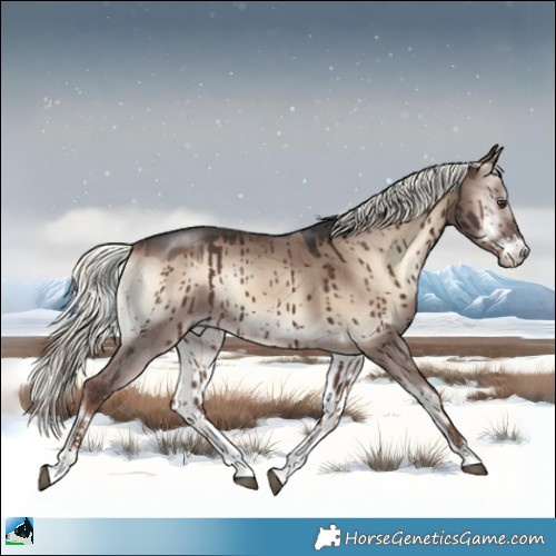 Horse Color:Liver Red Dun Onyx Mushroom Sabino Brindle 