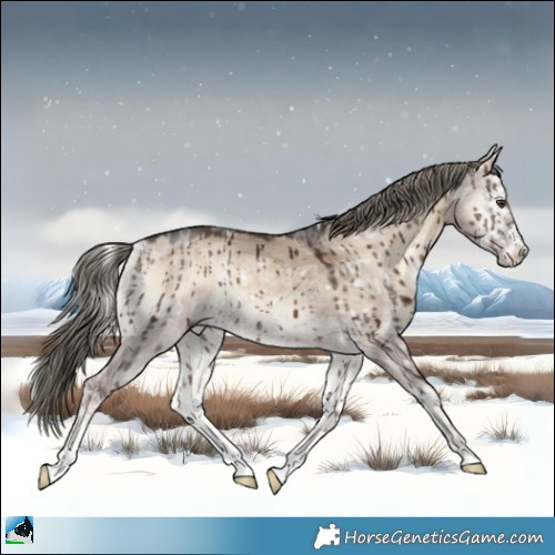 Horse Color:Liver Red Dun Ice Onyx Mushroom Sabino Rabicano Brindle 