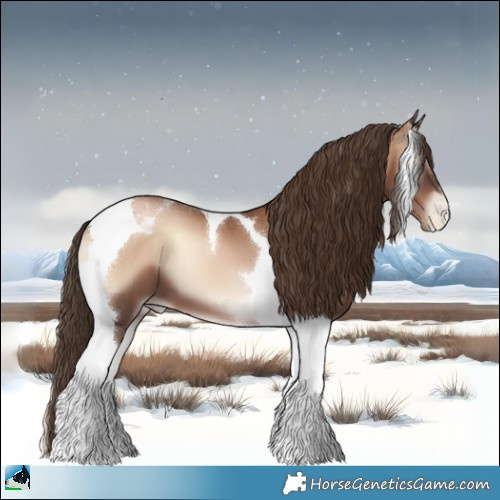 Horse Color:Liver Red Onyx Pearl Tobiano 