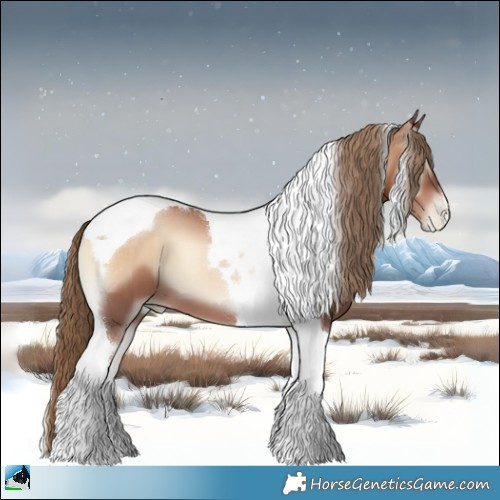 Horse Color:Liver Red Onyx Pearl Tobiano 