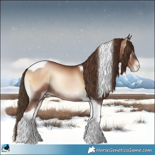 Horse Color:Liver Red Onyx Pearl Tobiano Rabicano 