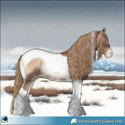 Horse Color:Liver Red Onyx Pearl Tobiano Rabicano 