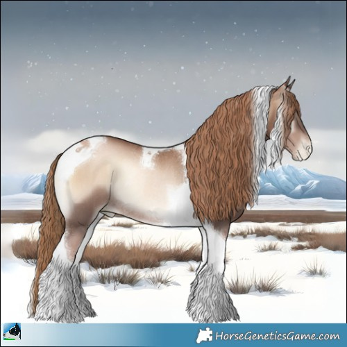 Horse Color:Liver Red Onyx Pearl Tobiano Rabicano 