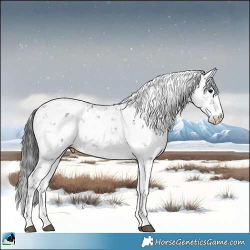 Horse Color:Black Sabino 