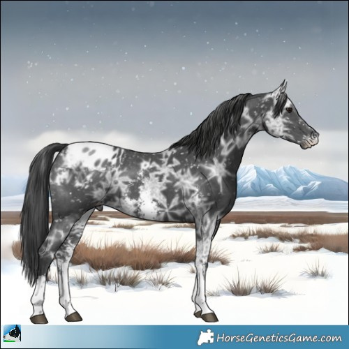 Horse Color:Black Ice Sabino Appaloosa 