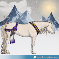 Horse Color:Smoky Creme Rabicano