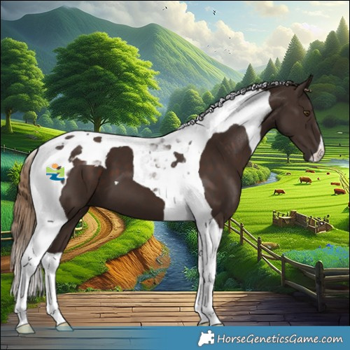 Horse Color:Liver Chestnut Tobiano 