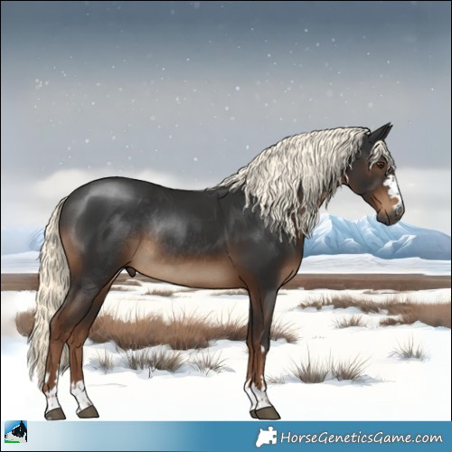 Horse Color:Gray Liver Chestnut Mushroom Rabicano 