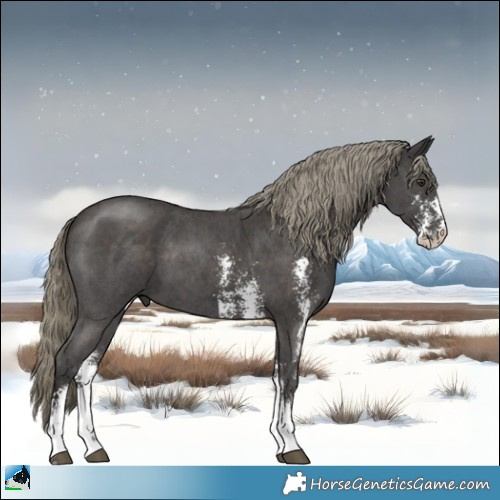Horse Color:Liver Chestnut Mushroom Sabino 