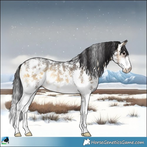 Horse Color:Buckskin Onyx Sabino Appaloosa Rabicano 