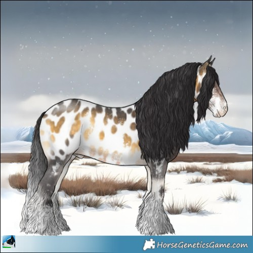 Horse Color:Buckskin Onyx Sabino Appaloosa 