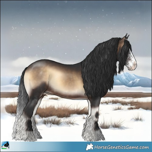 Horse Color:Brown Onyx Sabino Rabicano 