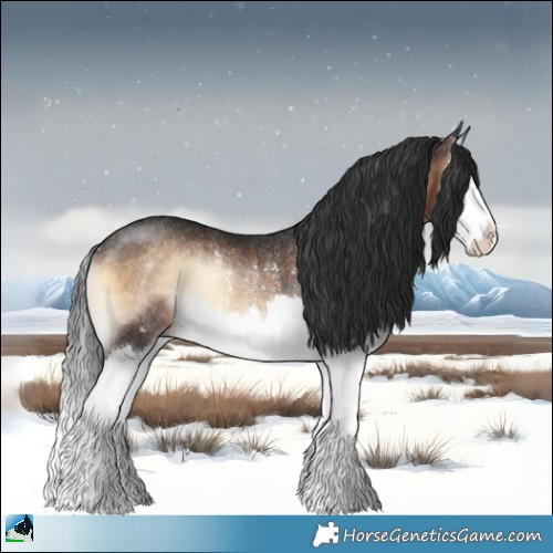 Horse Color:Brown Onyx Splash Rabicano 