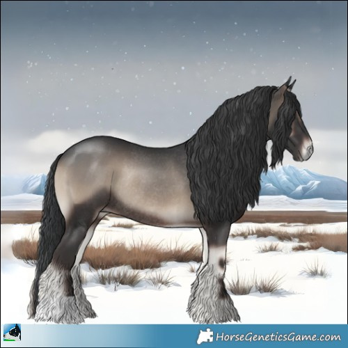 Horse Color:Blue Onyx Rabicano 