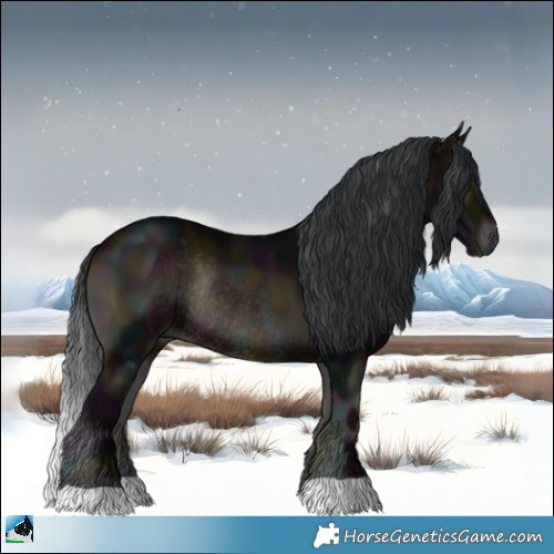 Horse Color:Midnight Brown Onyx Rabicano 