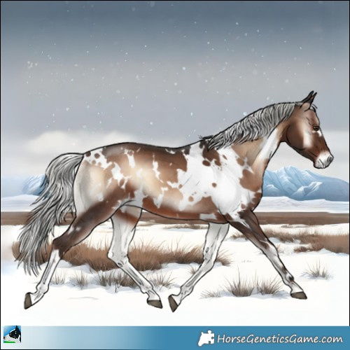 Horse Color:White Spotted Liver Red Onyx Mushroom 