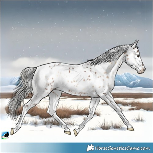 Horse Color:White Spotted Liver Red Onyx Mushroom Appaloosa Rabicano 